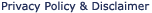 Privacy Policy and Disclaimer